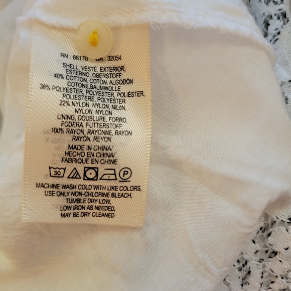 Anthropologie Maeve Macie Lace Top Floral Embroidered High Neck Tank, 12, EUC - Picture 15 of 15